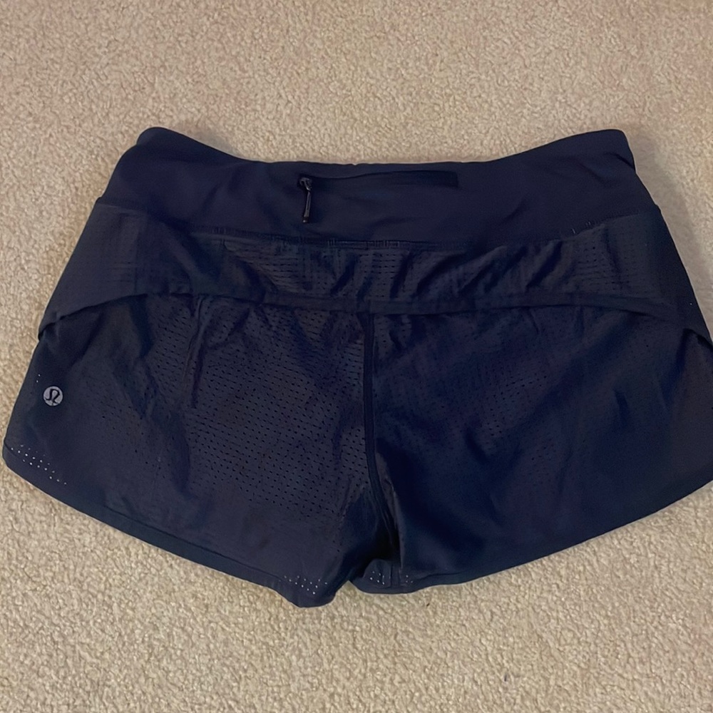 Lululemon navy shorts.